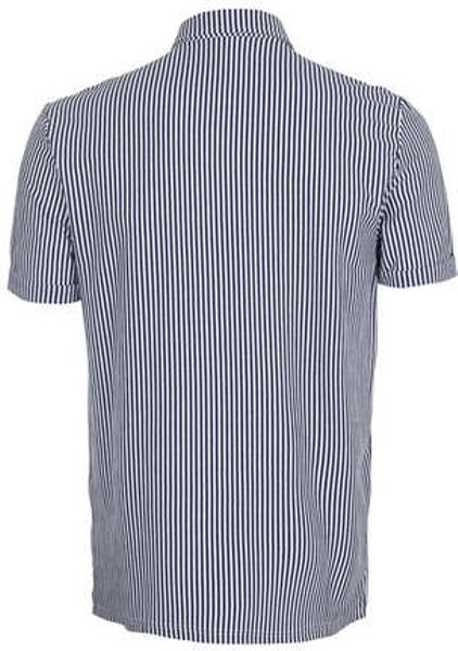Topman White and Navy Stripe Polo Shirt in Blue for Men (WHITE) | Lyst