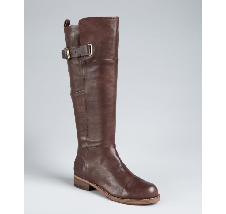 Lyst Belle By Sigerson Morrison Dark Brown Leather Irene Tall Riding