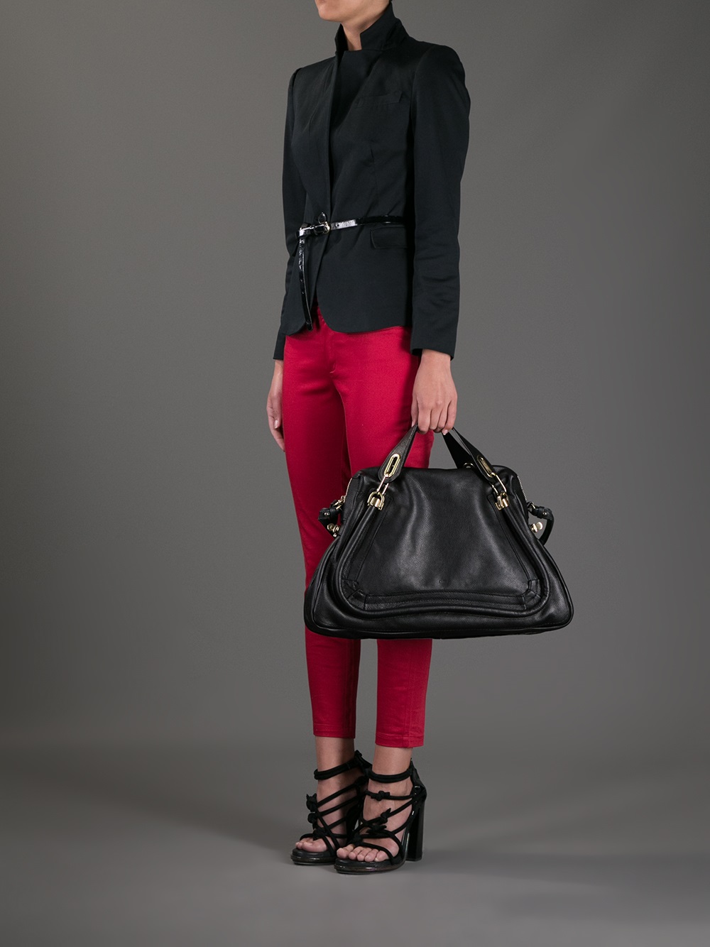Chlo Large Paraty Tote in Black | Lyst