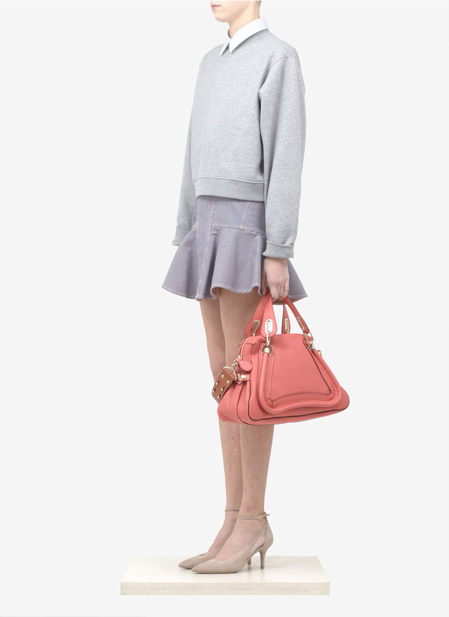 Chlo Paraty Medium Shoulder Bag in Pink | Lyst