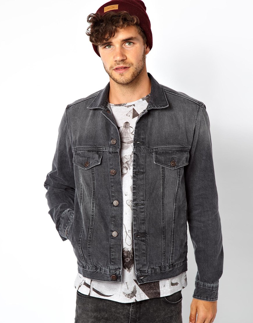 Mens Gray Denim Jacket - Jacket To