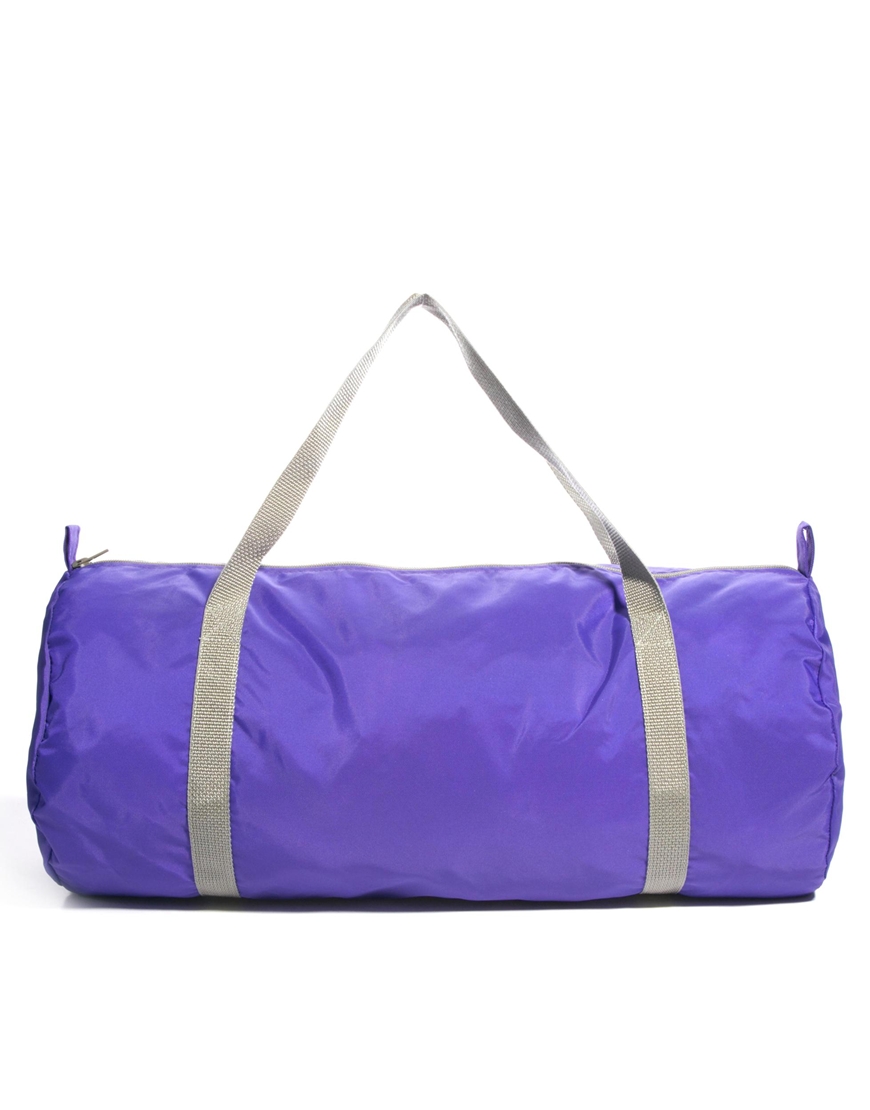 Lyst American Apparel Nylon Duffle Bag in Purple