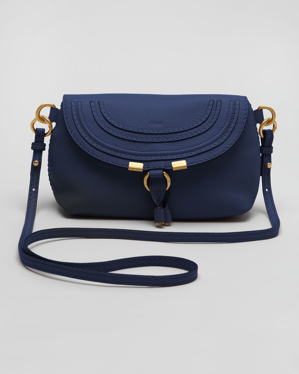 Lyst Chloé Marcie Pouchette Crossbody Bag In Blue Gallery