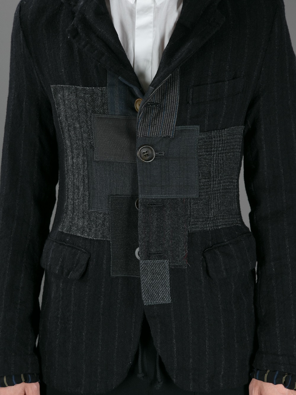 junya watanabe patchwork blazer