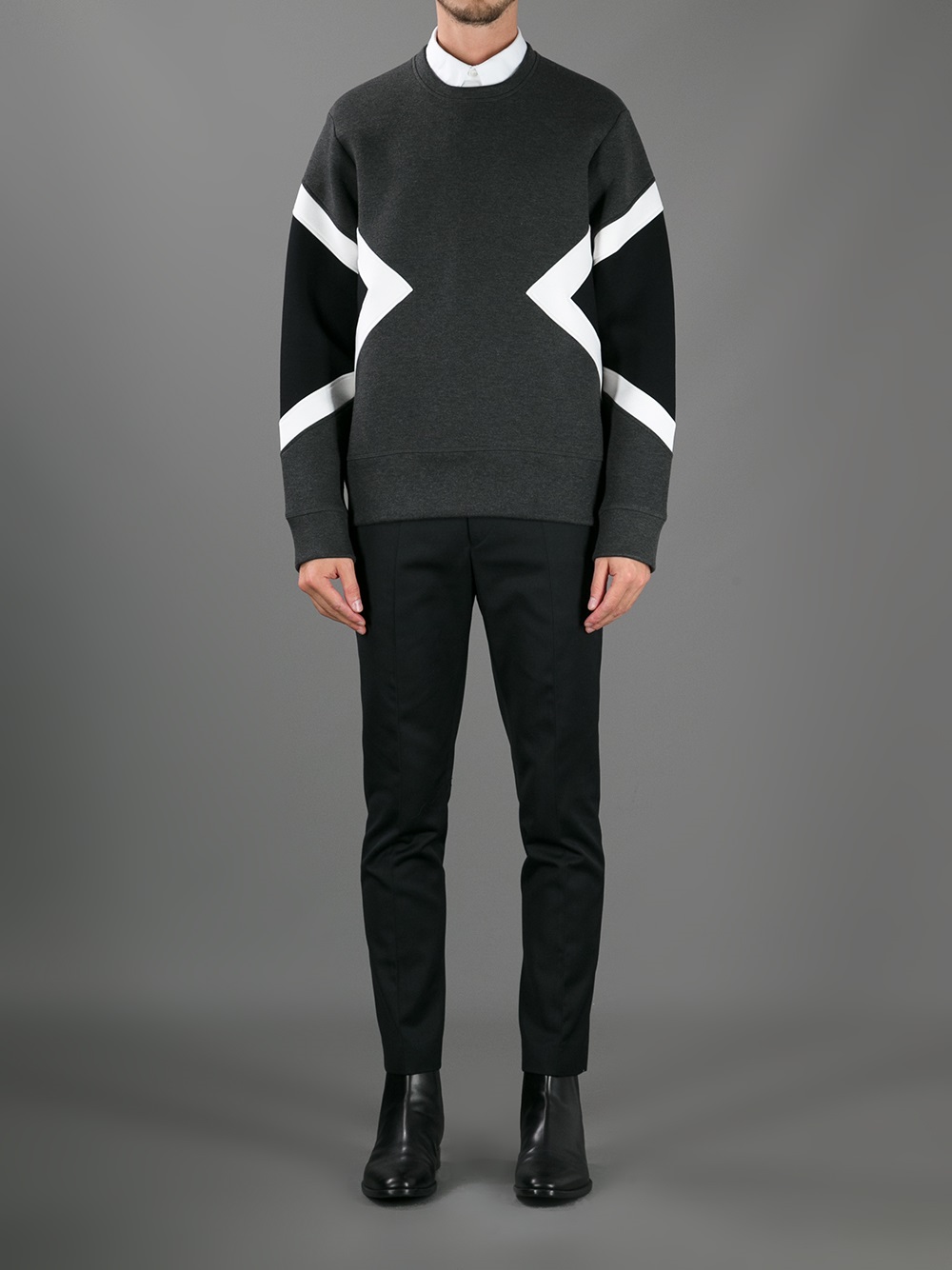 neil barrett black sweatshirt