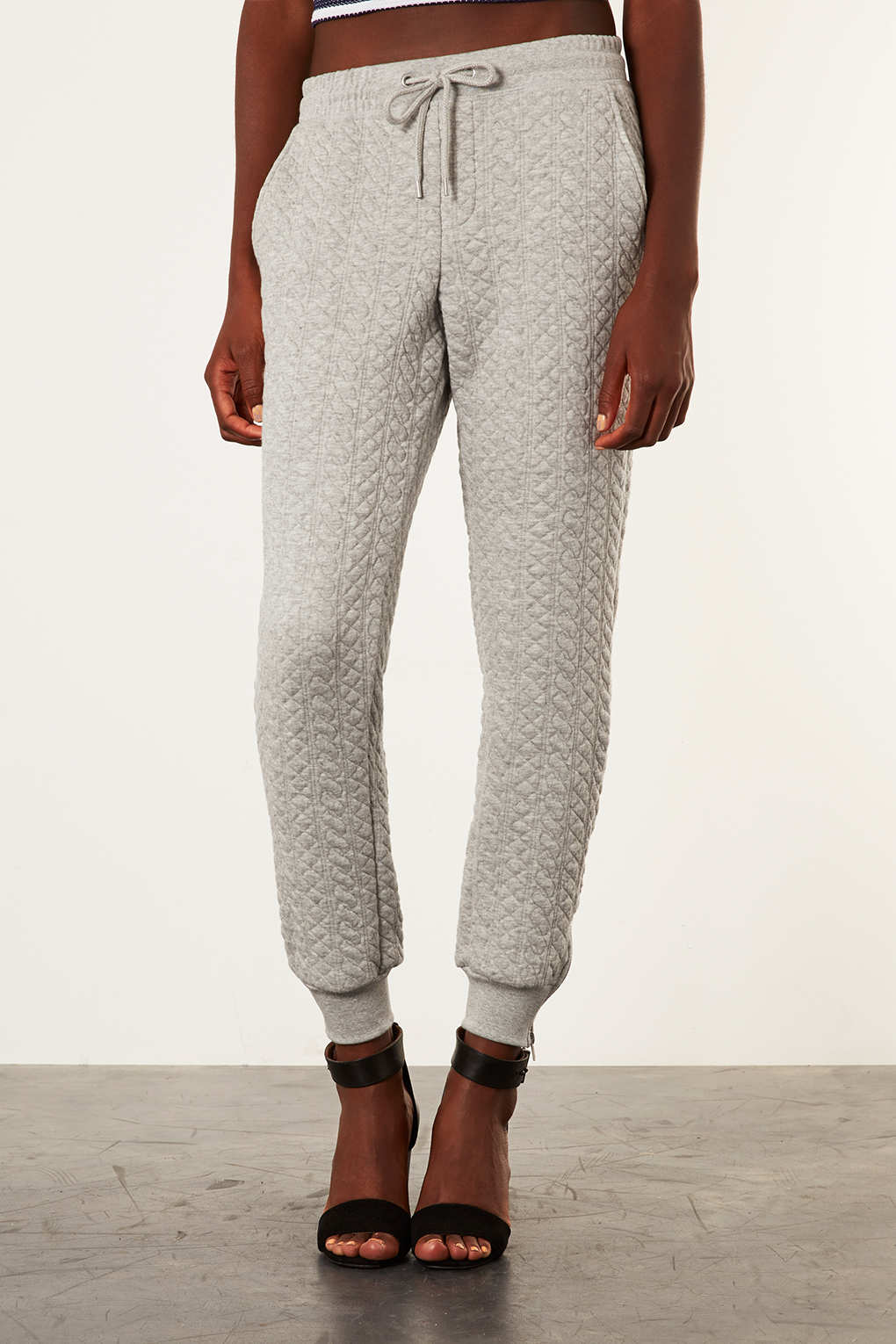 grey joggers womens topshop