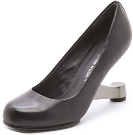 United Nude Eamz Invisible Heel Pumps in Black | Lyst