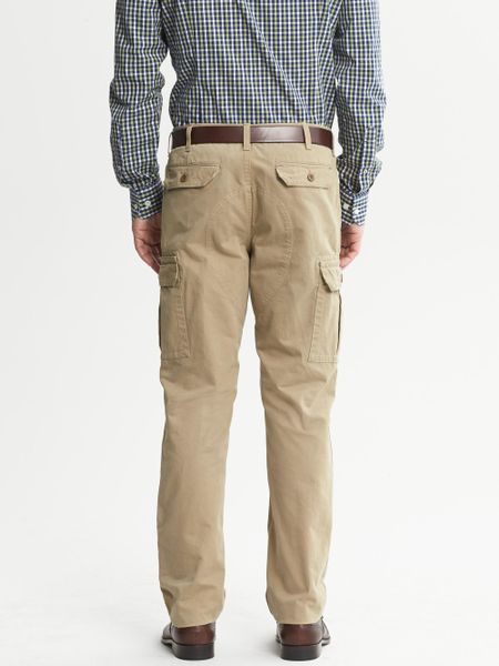 Banana Republic Slim-Fit Cargo Pant in Beige for Men (Graham cracker ...