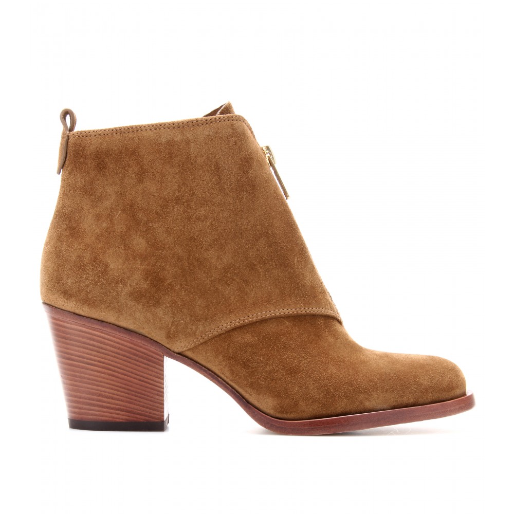 Lyst - Marc By Marc Jacobs Aurely Suede Ankle Boots in Brown