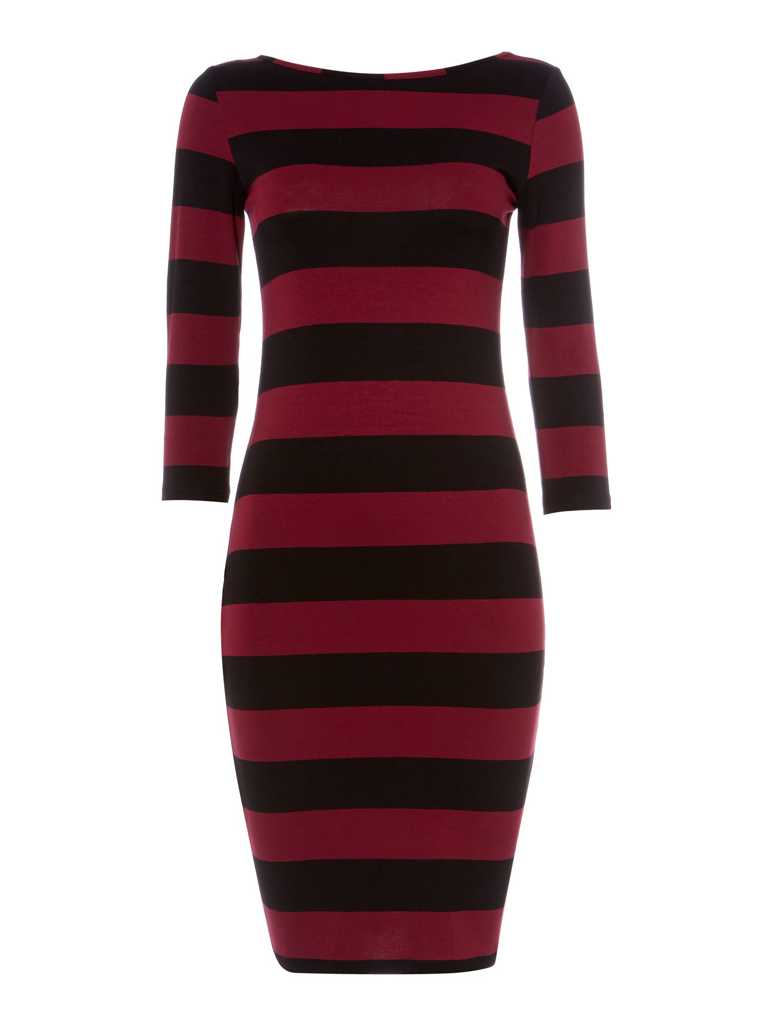 Therapy Even Stripe Tube Dress in Red (Burgundy) | Lyst