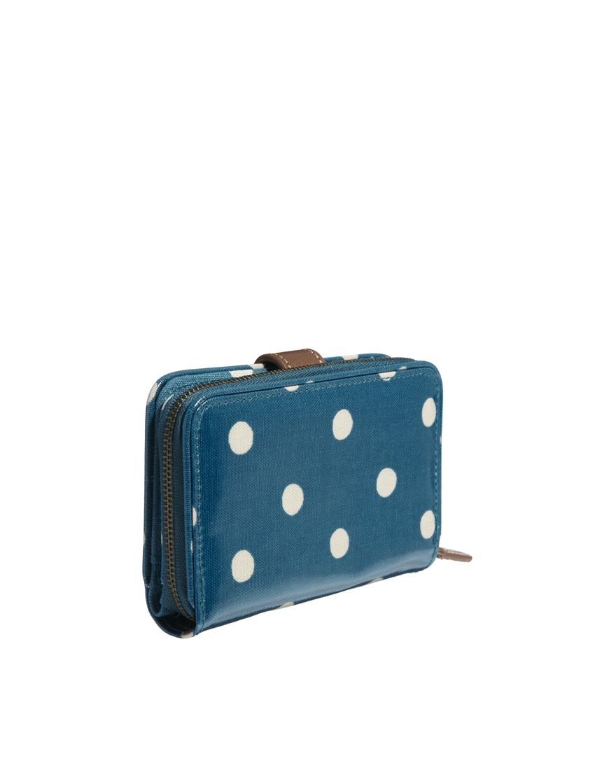 cath kidston blue spot purse