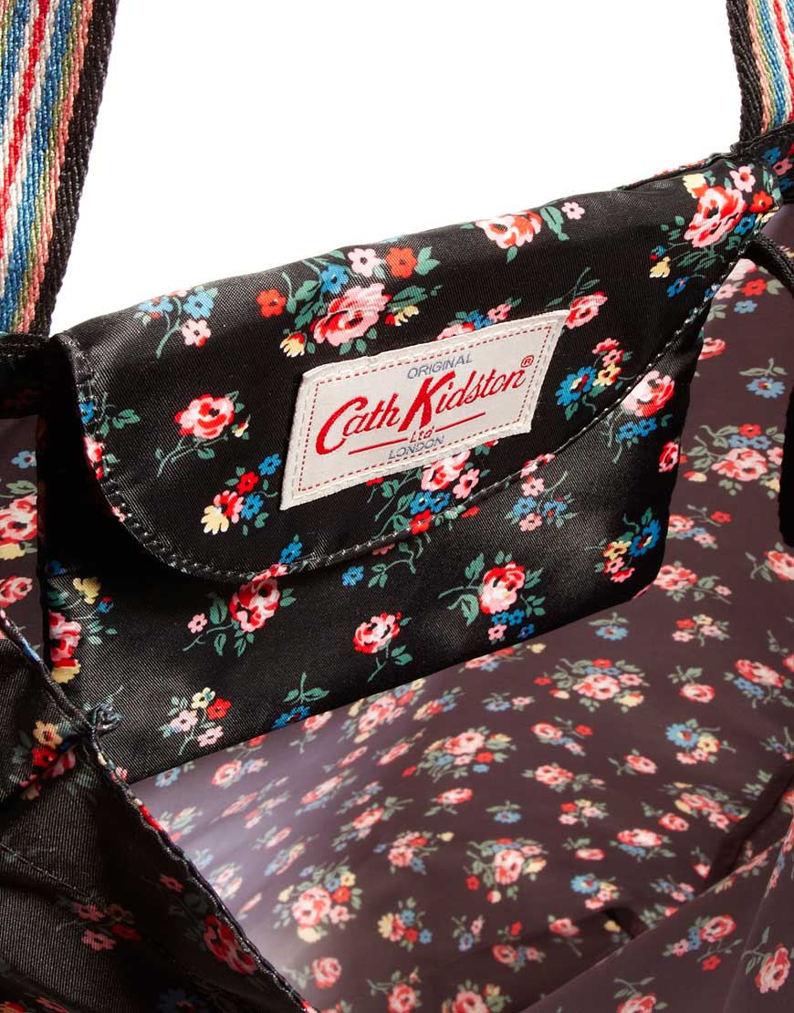 cath kidston purple spot bag