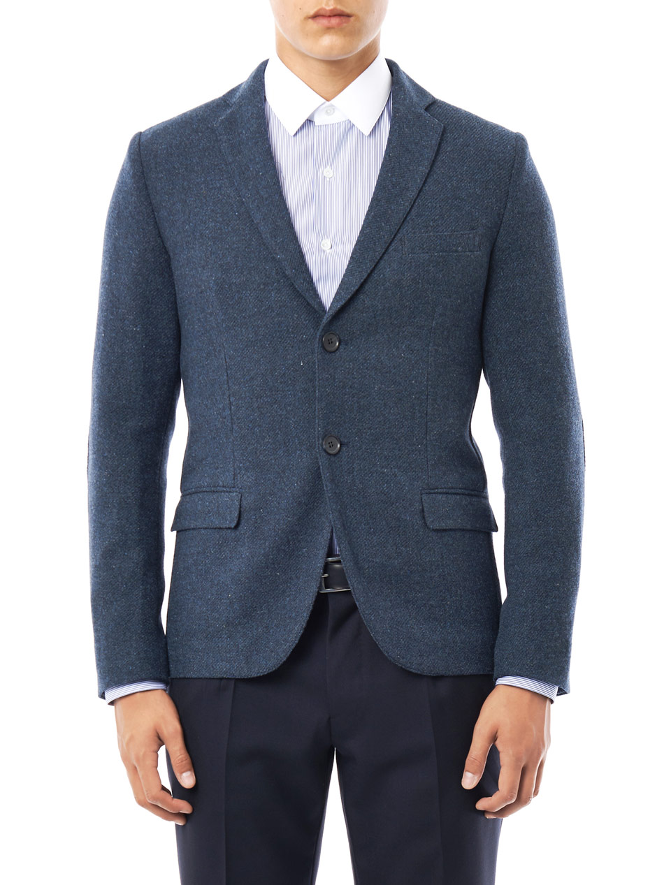 Lyst - Mr Rick Tailor 2 Button Wool Jacket in Blue for Men