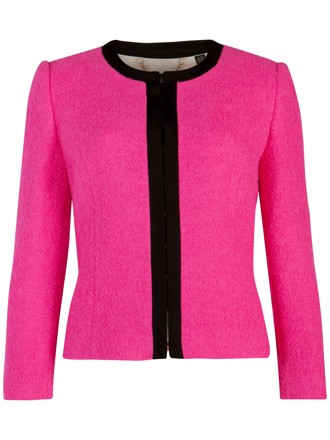 Ted Baker Kerisa Cropped Jacket in Pink (Neon Pink) | Lyst