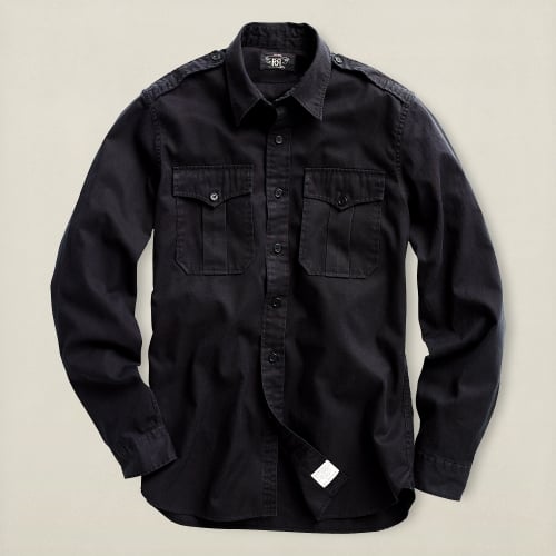 utility shirt black