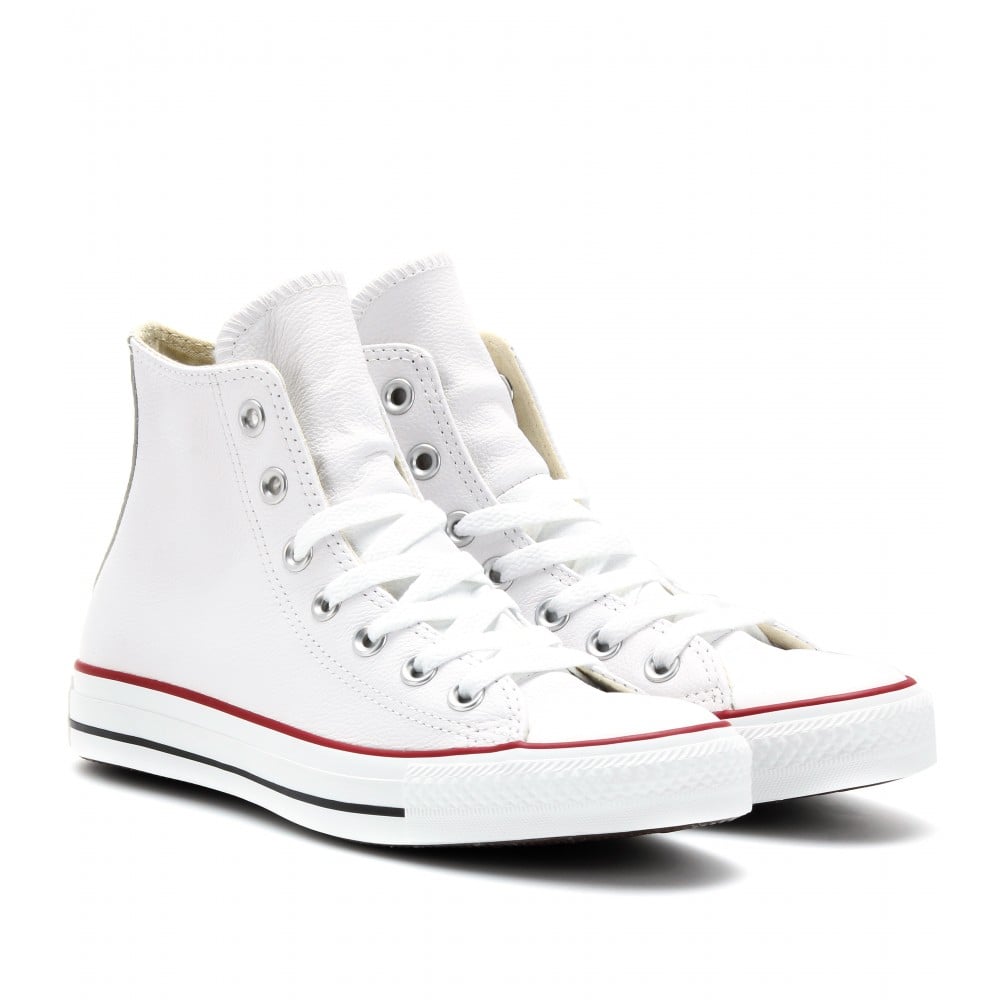 Converse Chuck Taylor All Star Leather Hightop Sneakers In White Lyst 1226