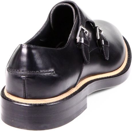 Fendi Double Monk Strap Dress Shoes in for Men (BLACK) | Lyst