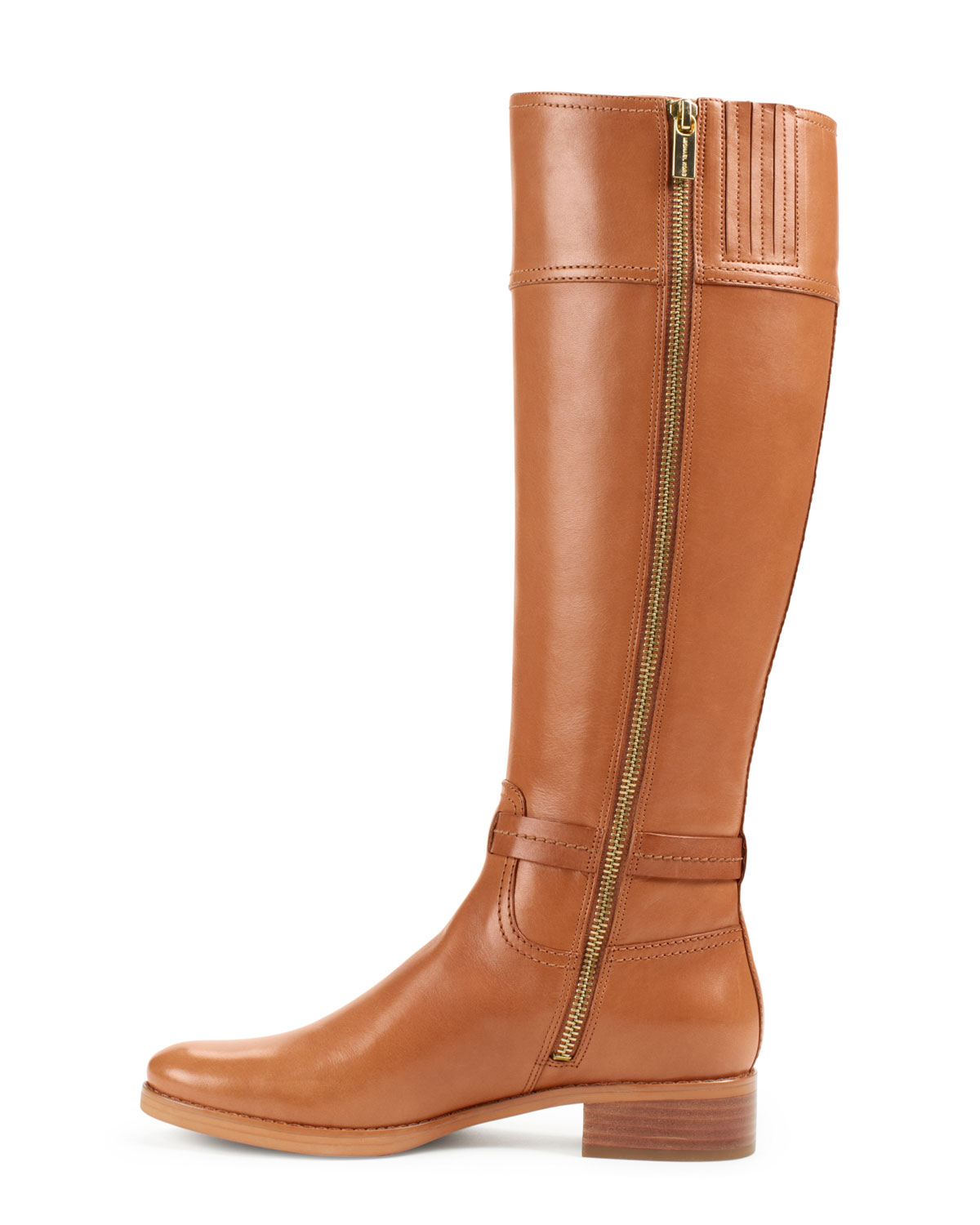 Lyst - Michael Kors Michael Stockard Leather Riding Boot in Brown