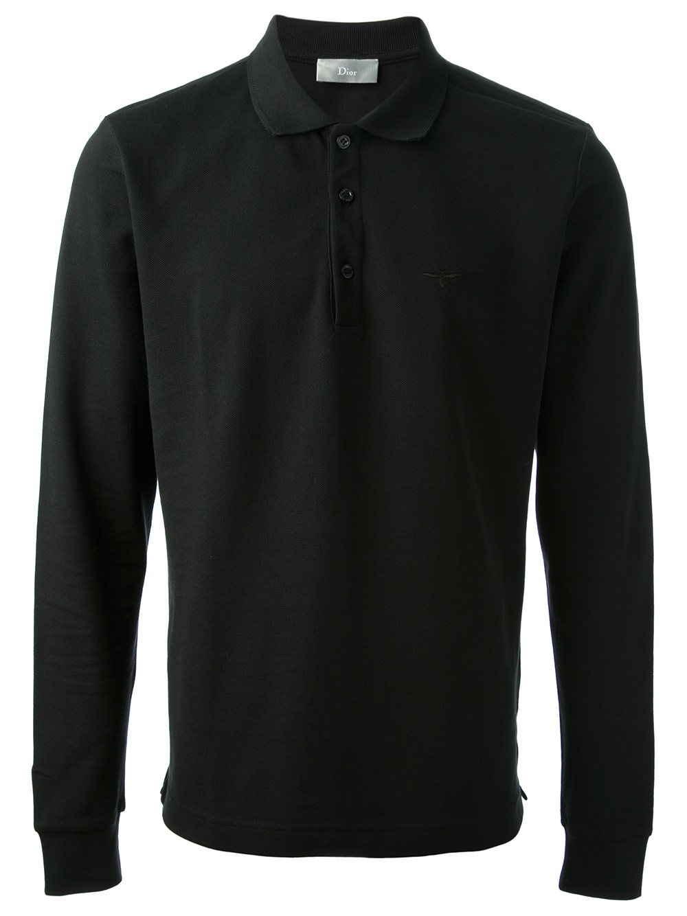 Lyst - Dior Longsleeved Polo Shirt in Black for Men