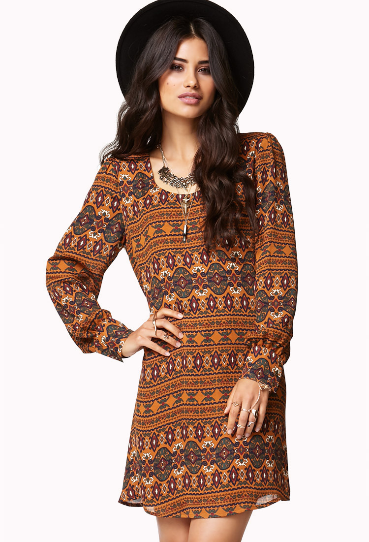 forever 21 brown dress