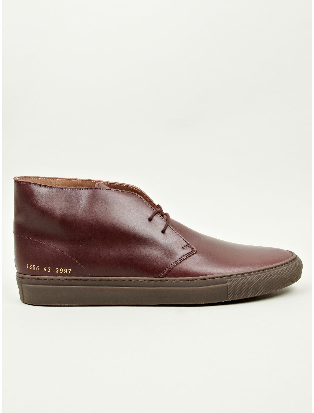 Common Projects Mens Oxblood Leather Chukka Boots in Brown for Men ...