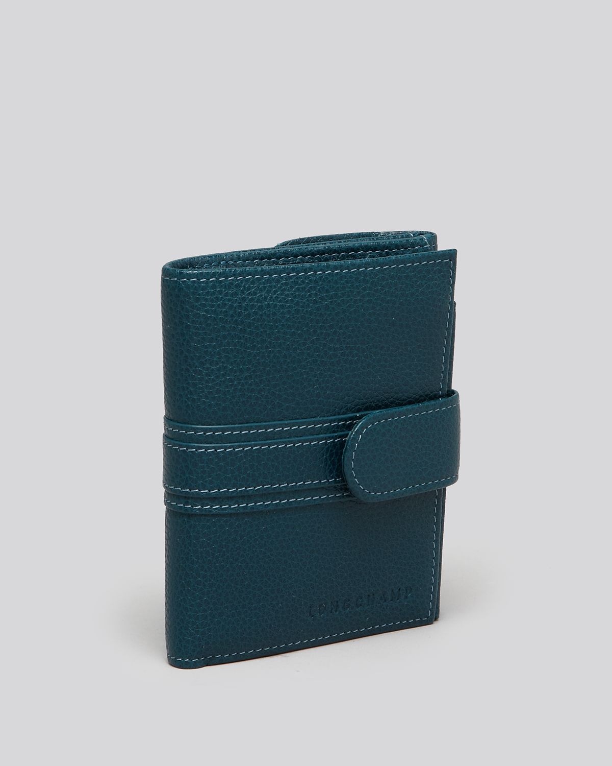 Longchamp Wallet Bi Fold in Blue | Lyst