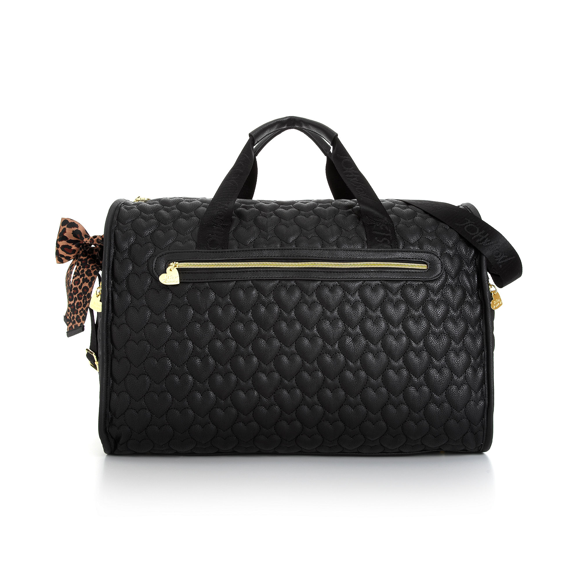 betsey johnson quilted weekender bag