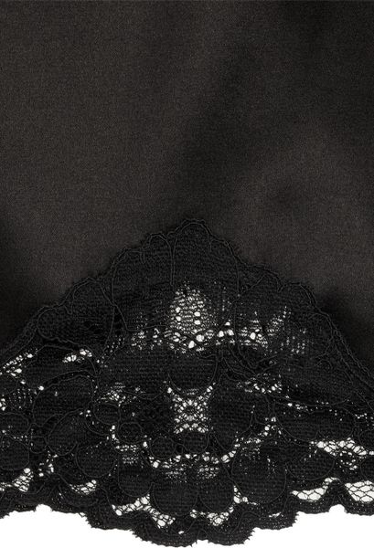 Dolce & Gabbana Lace-trimmed Stretch-silk Satin Camisole in Black | Lyst