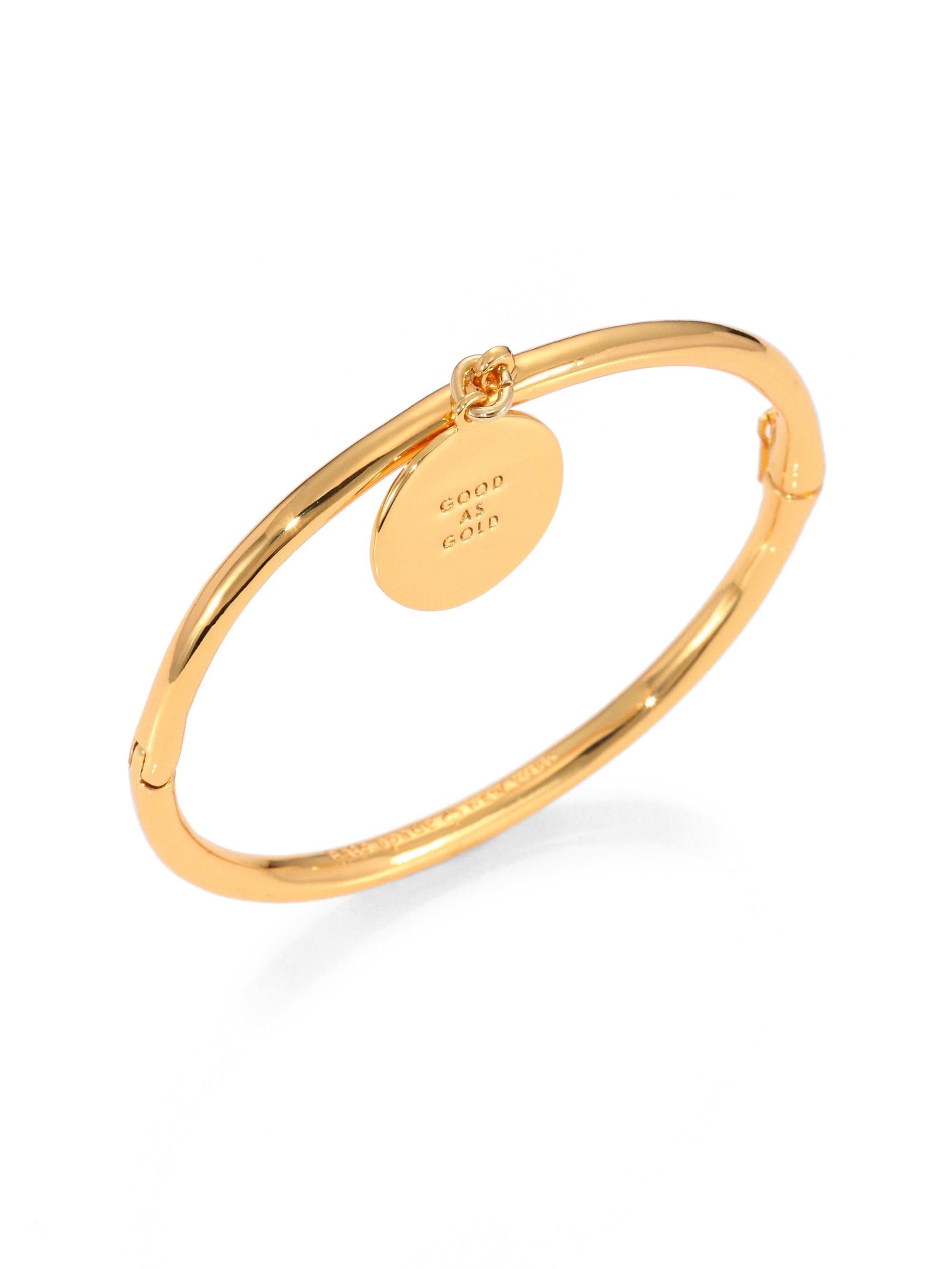 Lyst - Kate Spade New York Good As Gold Charm Bangle Bracelet in Metallic