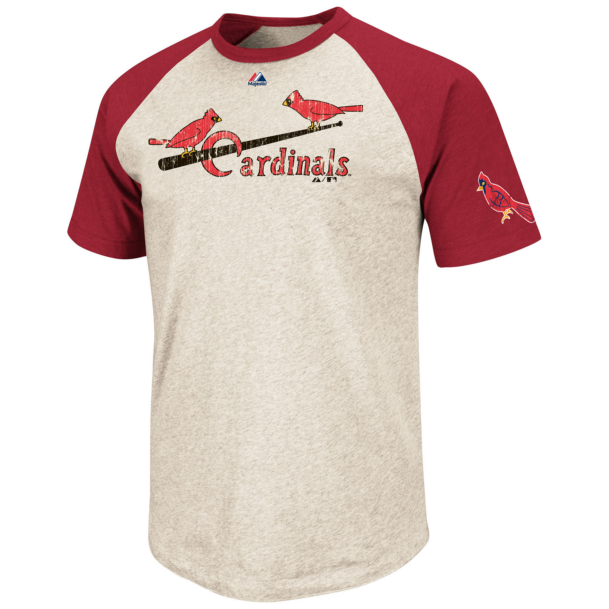 Majestic St Louis Cardinals Allstar Raglan Tshirt in White for Men (St ...