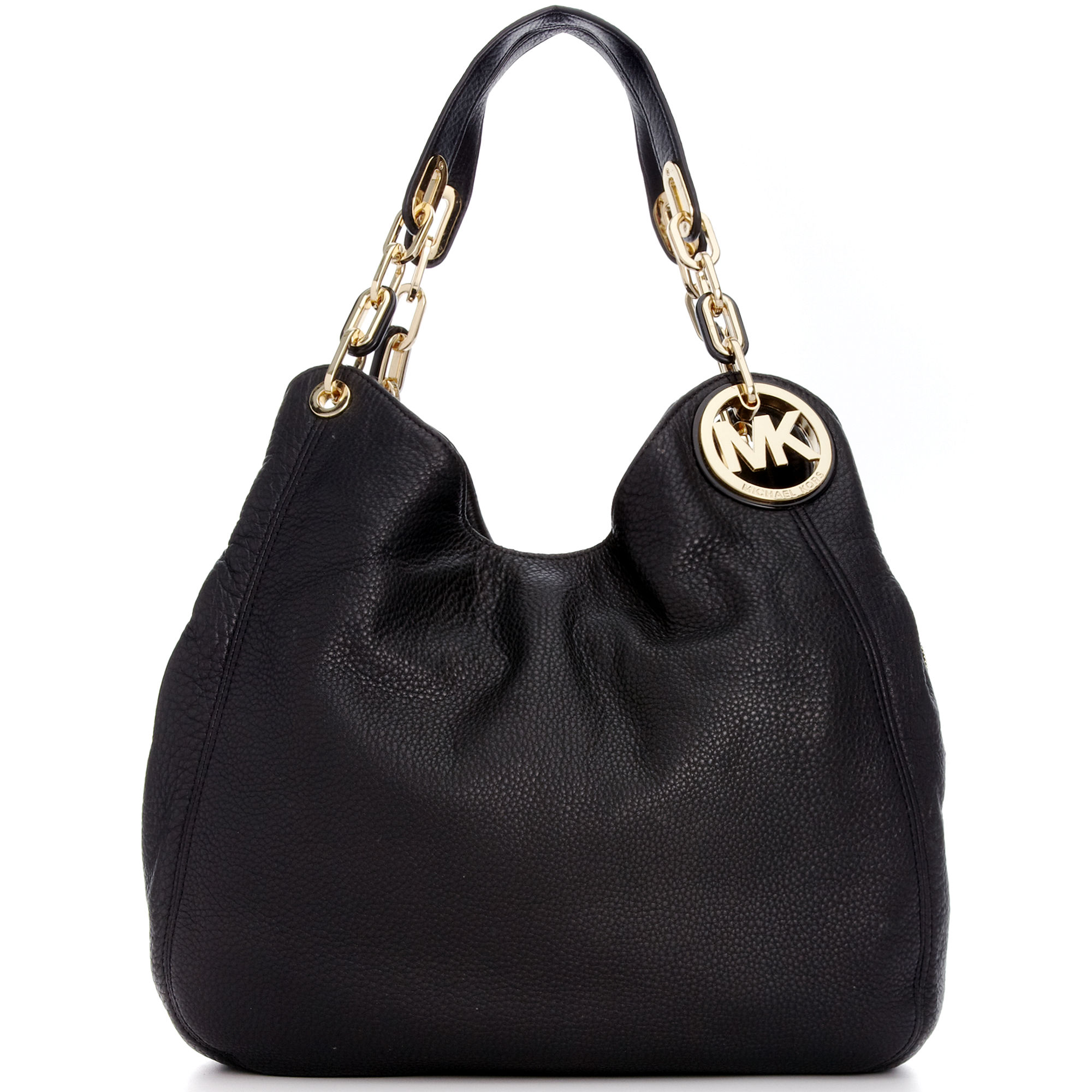Michael Kors Fulton Large Shoulder Tote in Gold (luggage) | Lyst