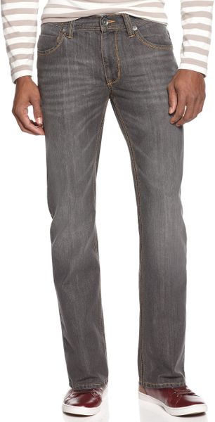 Dkny Soho Straight Fit Jeans in Gray for Men (rocky point grey) | Lyst