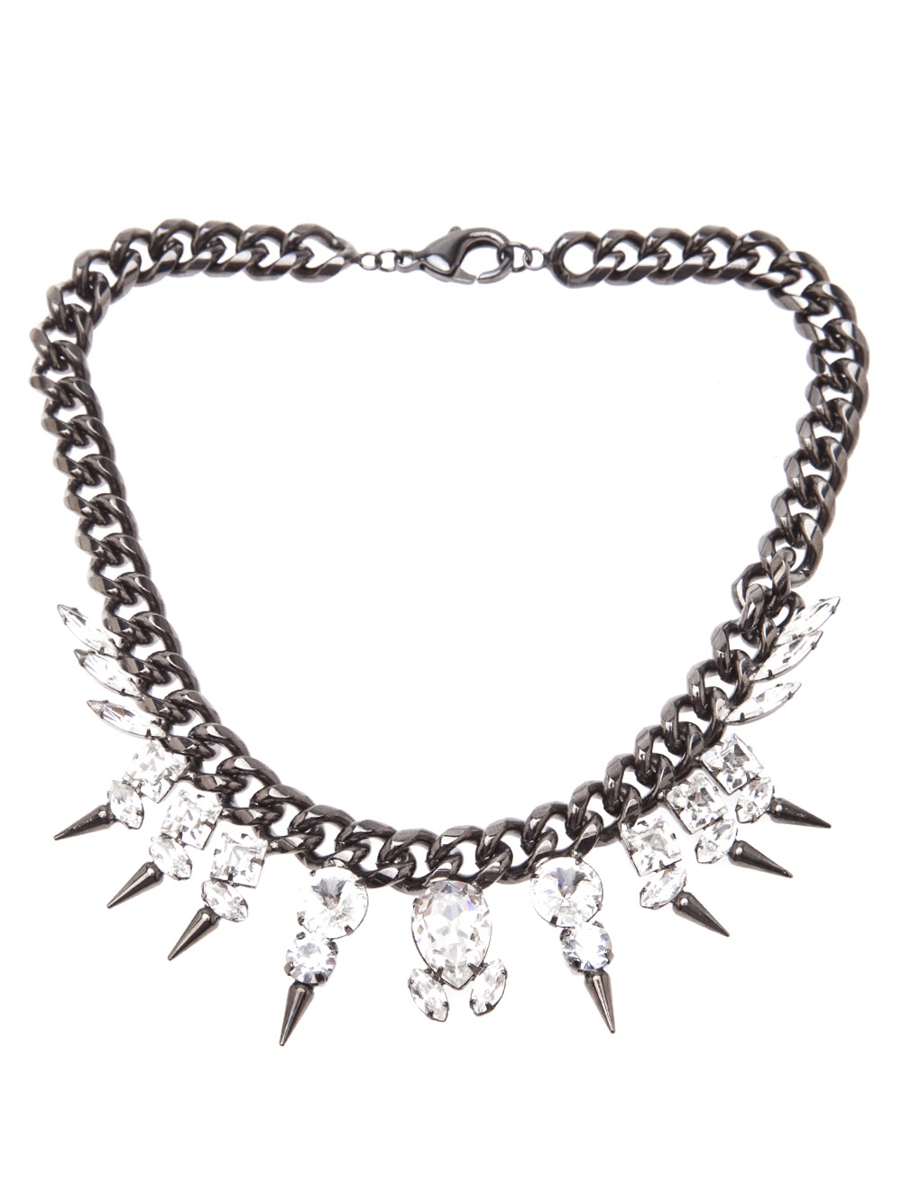 fallon silver silver and black necklace product 1 12460860 470931248