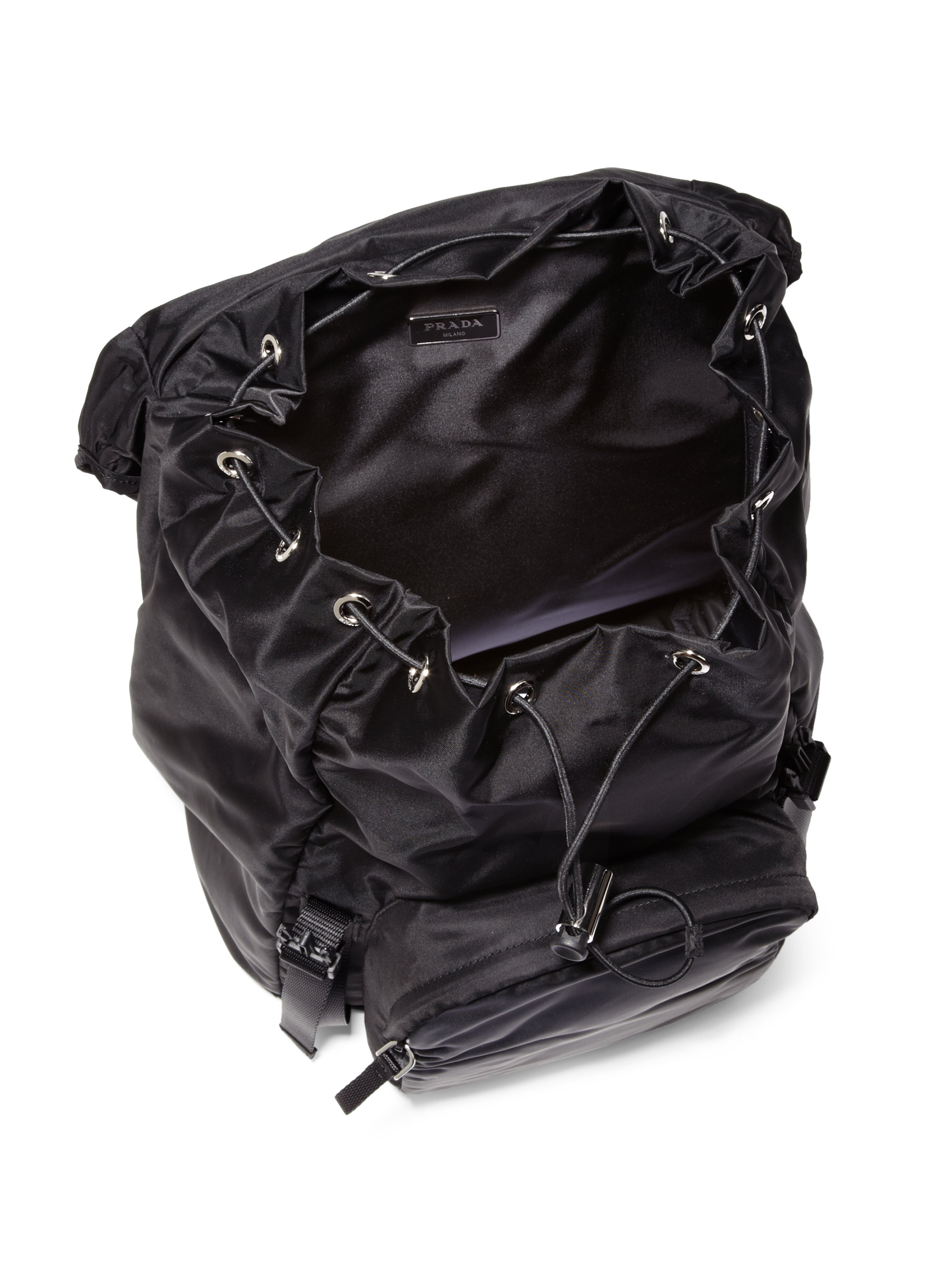 Prada Nylon Backpack in Black for Men | Lyst  