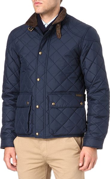 Ralph Lauren Cadwell Quilted Bomber Jacket in Blue for Men (Aviator ...