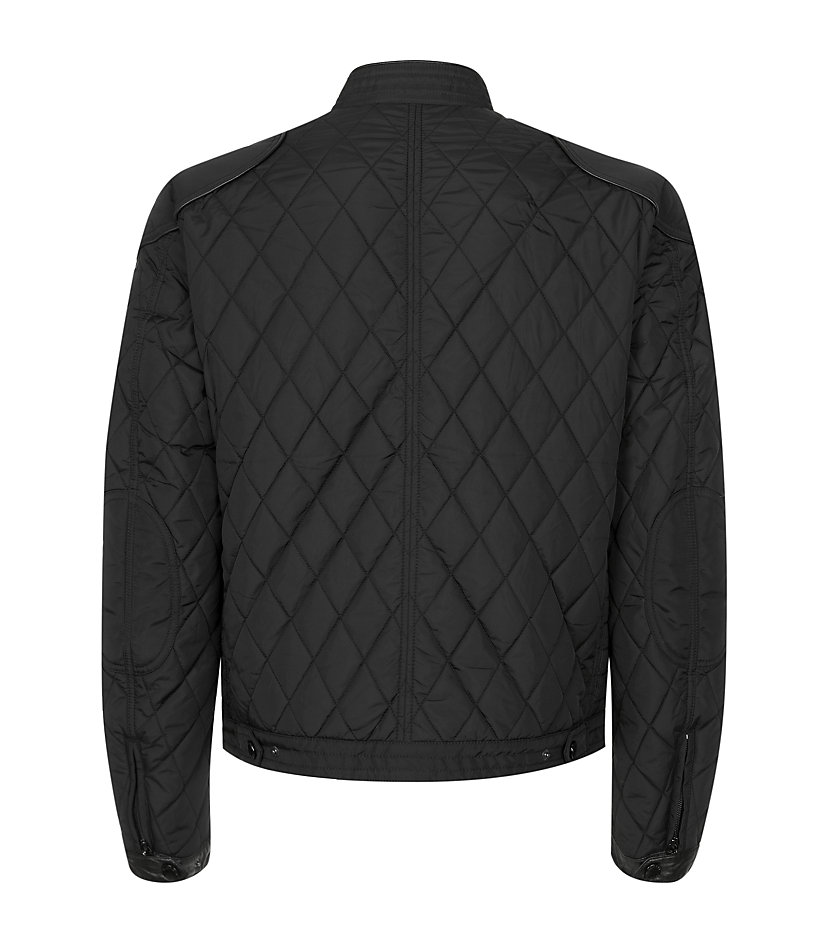 Lyst - Hackett Aston Martin Racing Quilted Bomber Jacket in Black for Men