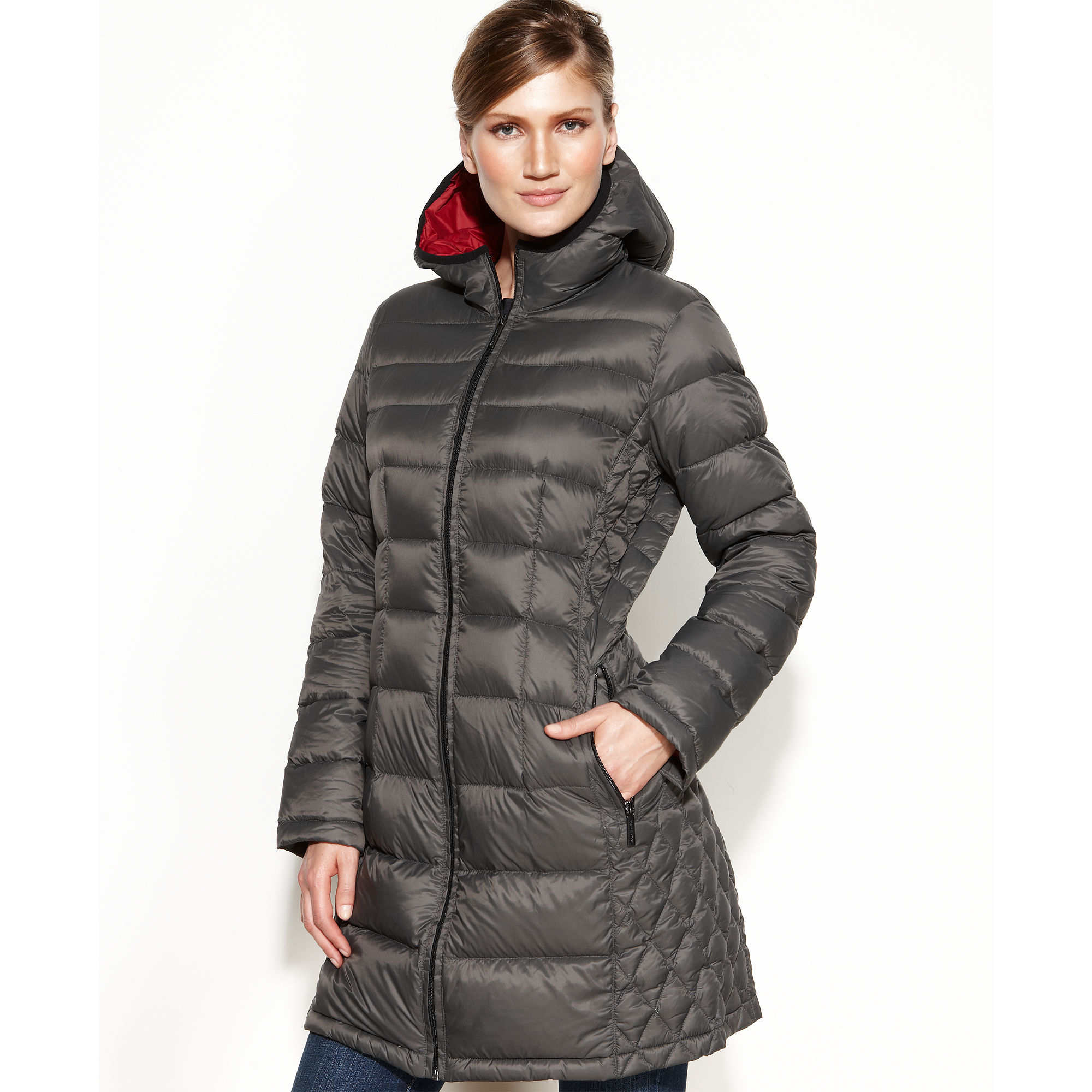 Lyst - Michael Kors Hooded Quilted Down Packable Puffer