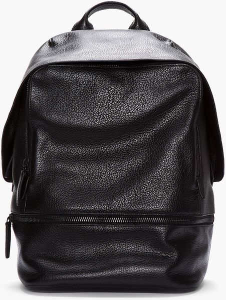 3.1 Phillip Lim Black Leather 31 Hour Backpack in Black for Men | Lyst