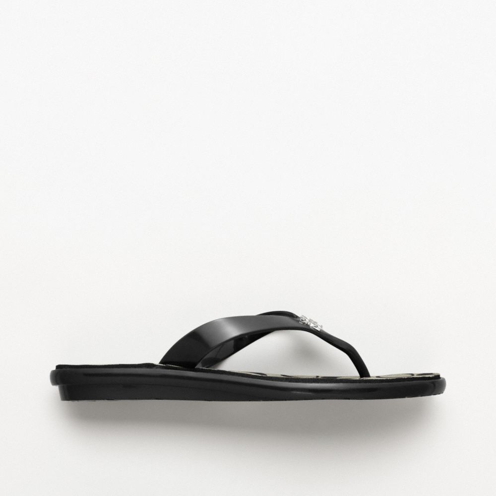 Coach Trixie Flip Flop in Black Lyst