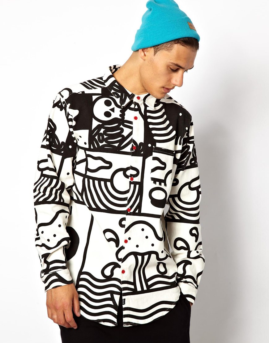 lazy oaf skull shirt