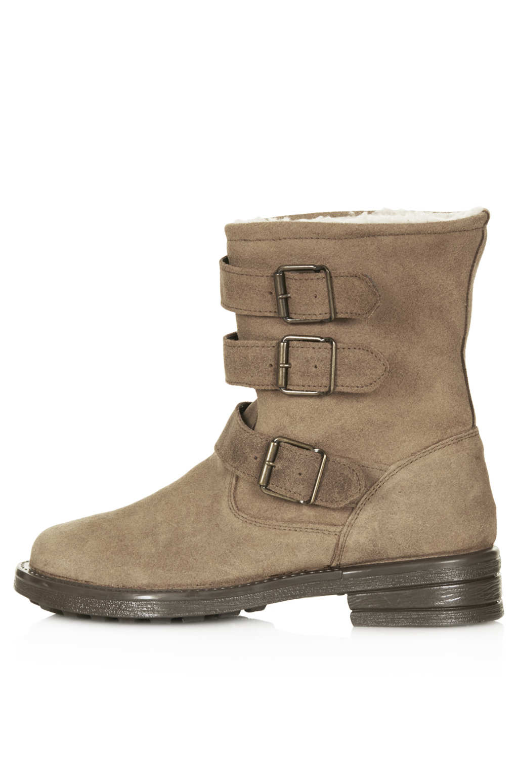 Topshop Marquis Multi Buckle Boots in Brown (CHOCOLATE) | Lyst