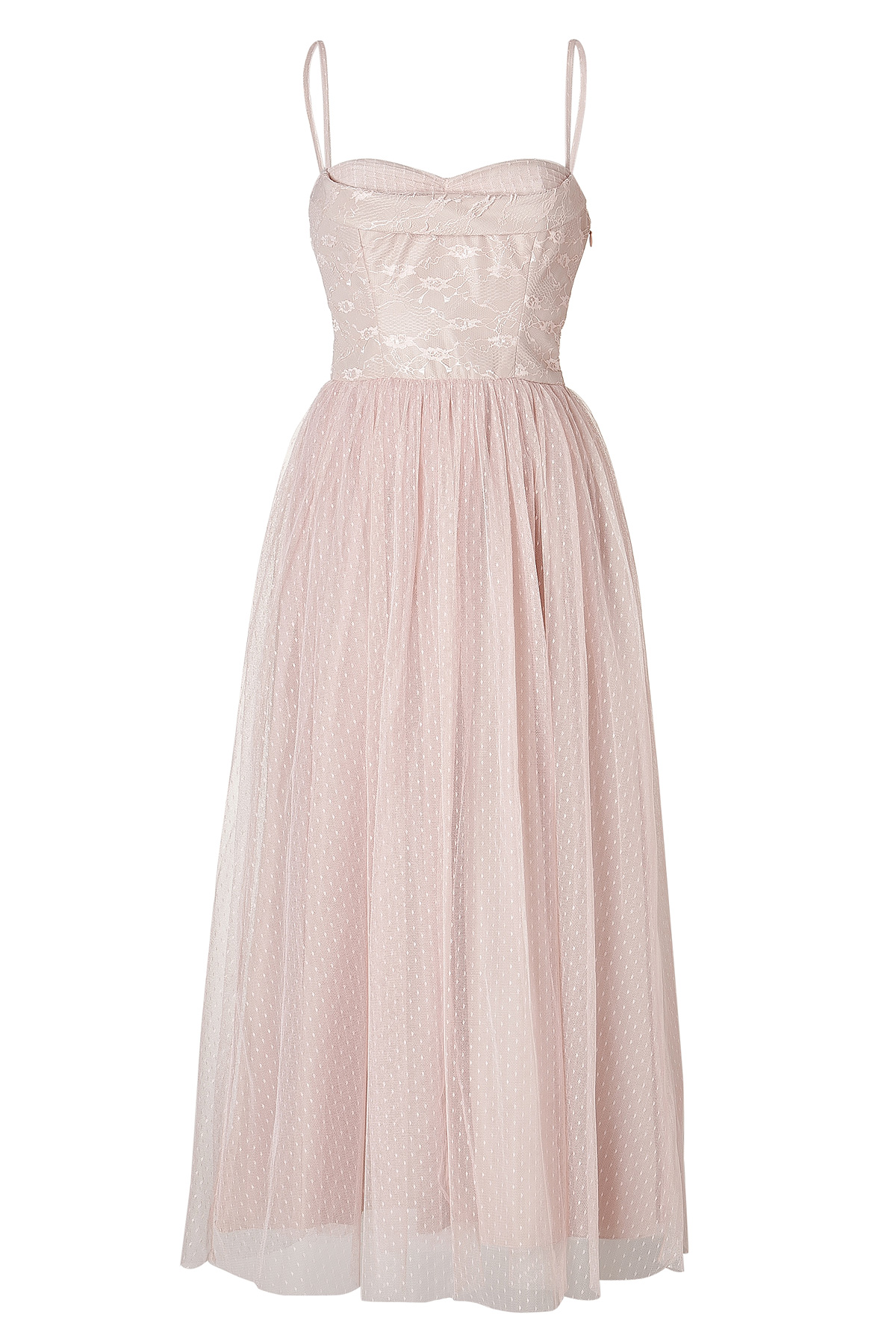 RED Valentino Lace Tulle Evening Gown in Brown - Lyst