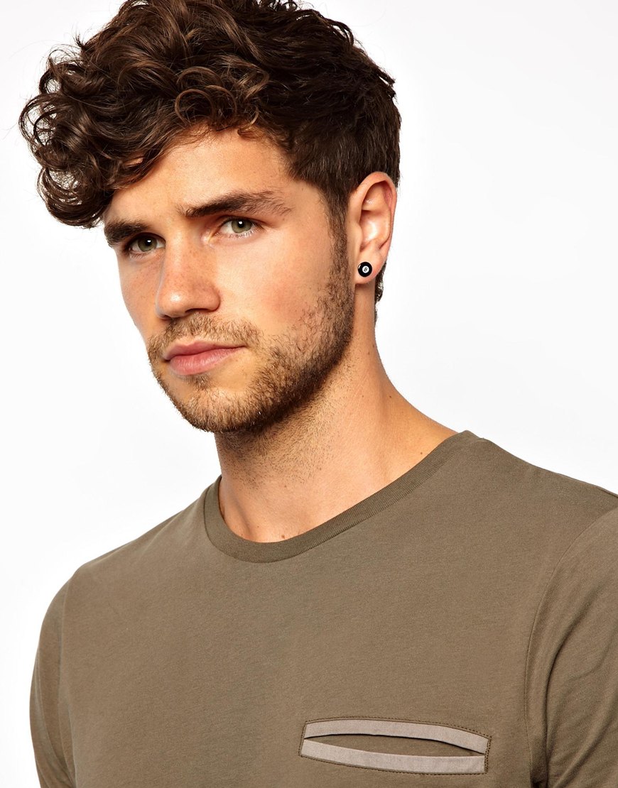 Men Earrings Black Best All Earring Photos Kamilmaciol Com Lyst Asos Earrings With 8 In Black For Men