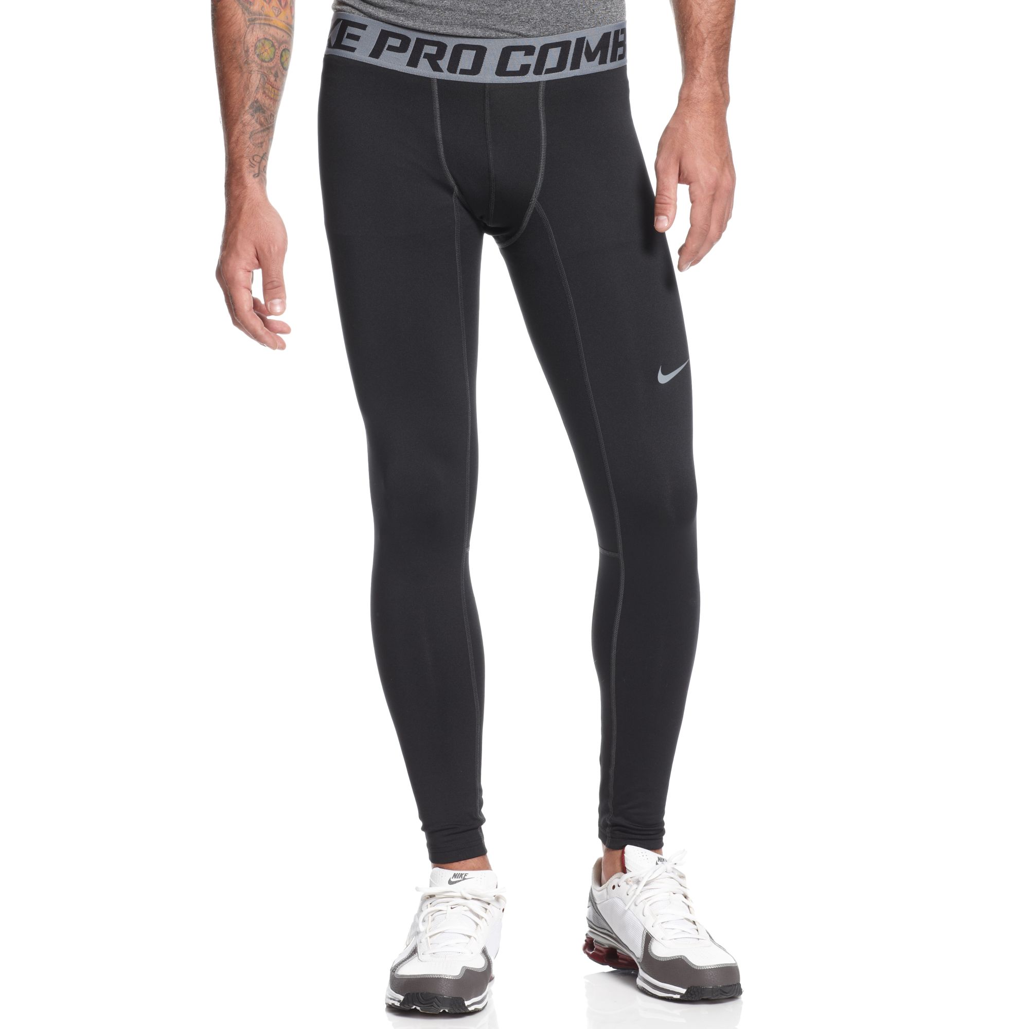 Nike Hyperwarm Dri-Fit Compression Tights in Black for Men | Lyst