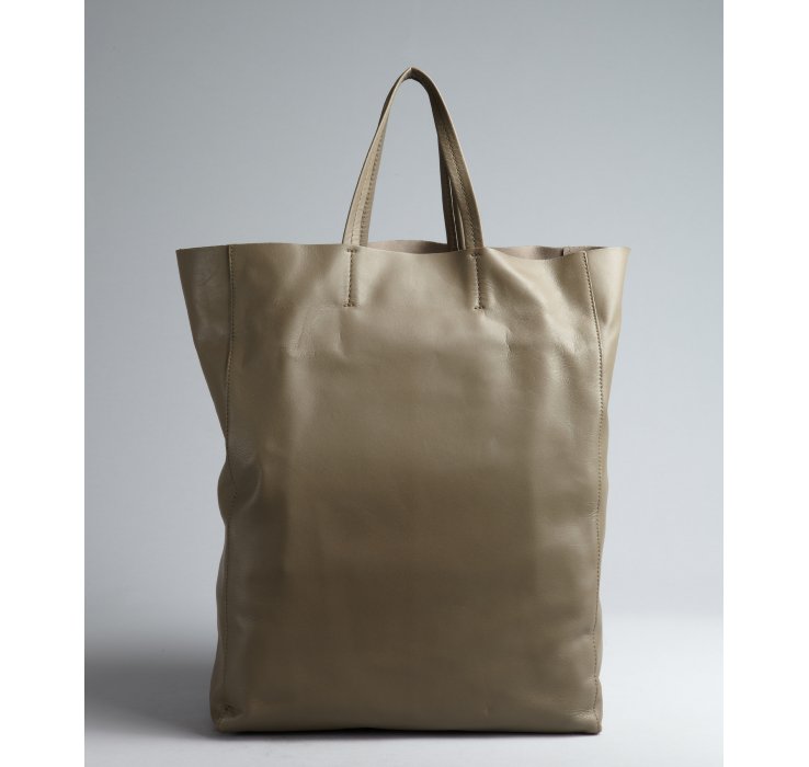 celine leather shopping bag  