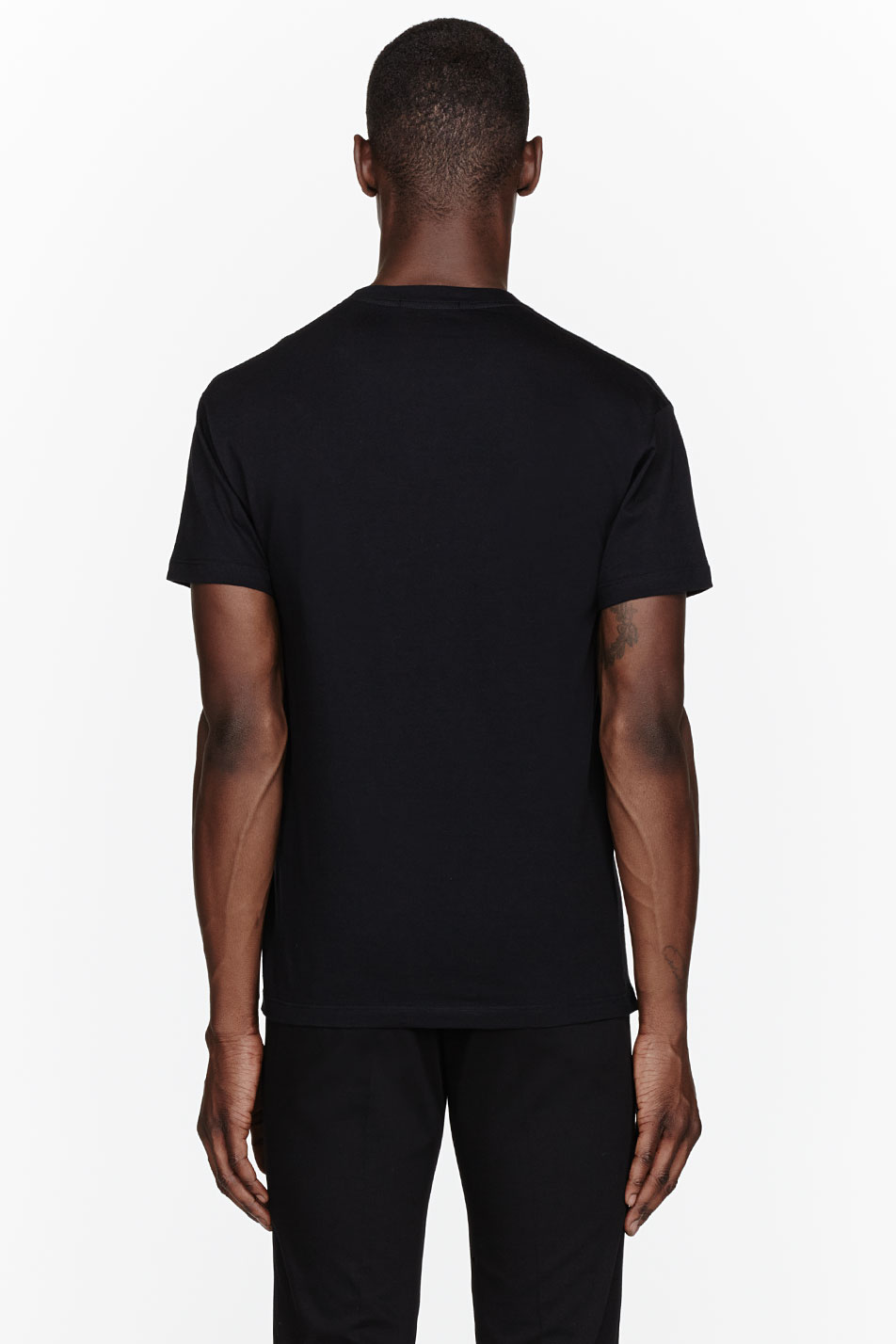 Lyst - Mugler Black Mandarin Print T-shirt in Black for Men