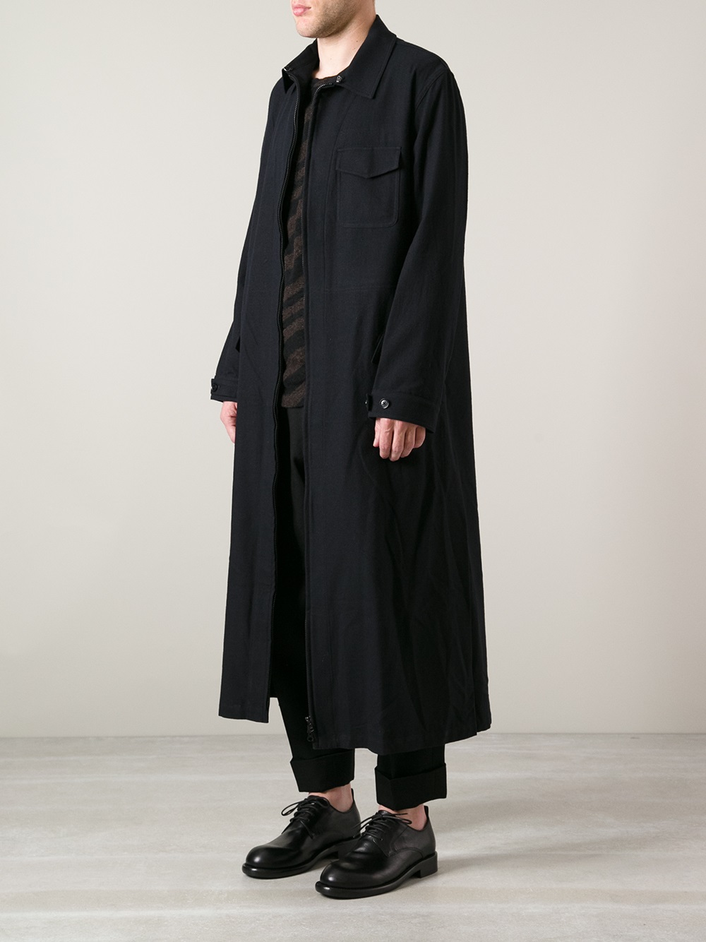 Lyst - Yohji Yamamoto Long Unlined Jacket in Black for Men