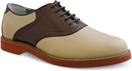 G.h. Bass & Co. Burlington Plain-Toe Saddle Shoes in Beige for Men ...