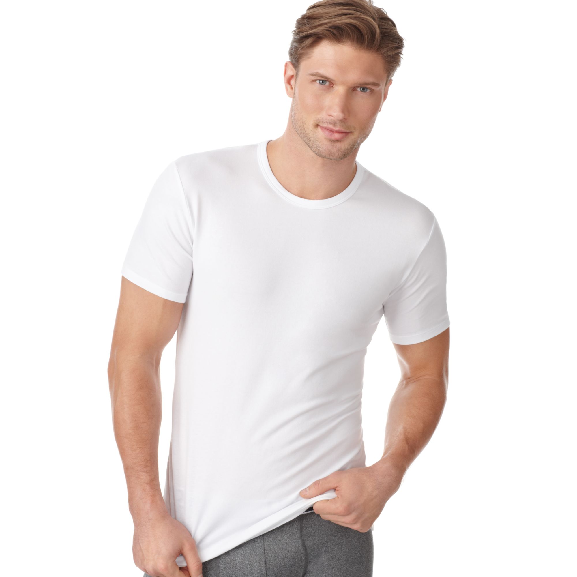 Lyst - Calvin Klein Stretch T Shirt 2 Pack in White for Men
