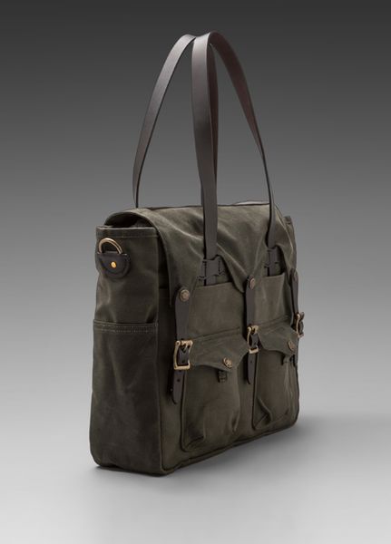 Filson Tote Briefcase in Olive in Green for Men (Olive) | Lyst